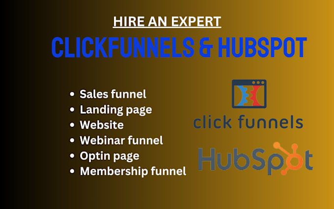 Gig Preview - Clickfunnels clickfunnels sales funnel landing page gohighlevel funnel hubspot