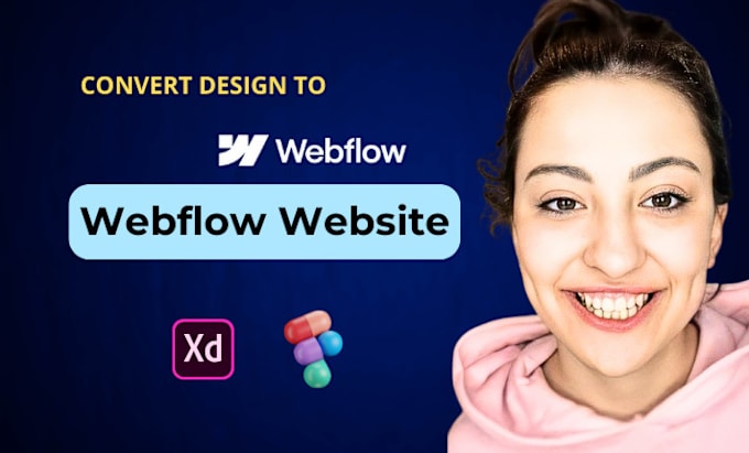 Gig Preview - Design or clone webflow website, figma expert to webflow developer, webflow