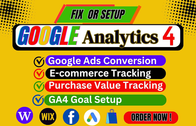 Gig Preview - Setup google analytics 4,and ads conversion tracking by GTM