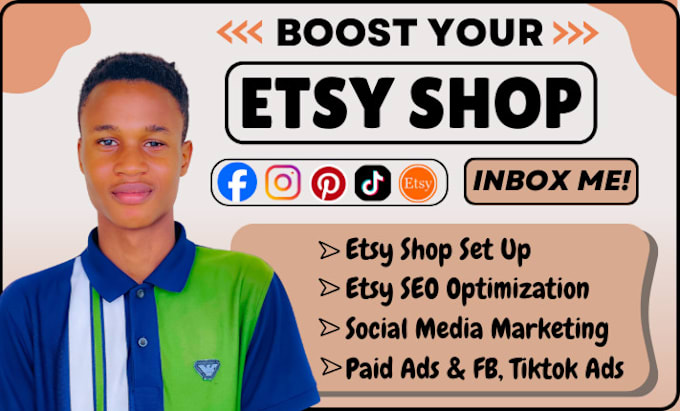 Gig Preview - Promote your etsy shop, etsy seo to boost etsy sales etsy traffic etsy promotion