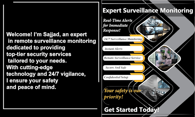 Gig Preview - Give expert surveillance monitoring and real time alerts