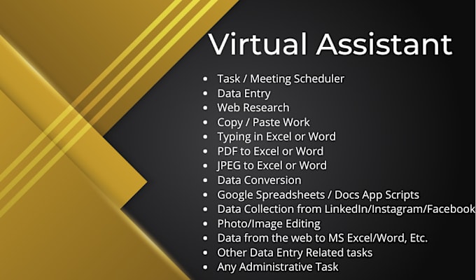 Gig Preview - Be the only virtual assistant you need