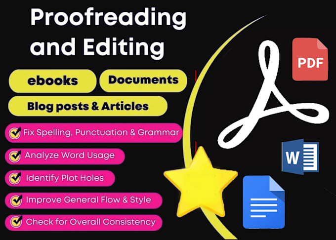 Gig Preview - Professionally proofread and edit your book or document