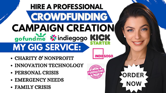 Bestseller - create crowdfunding campaign video on gofundme indiegogo kickstarter fundraising