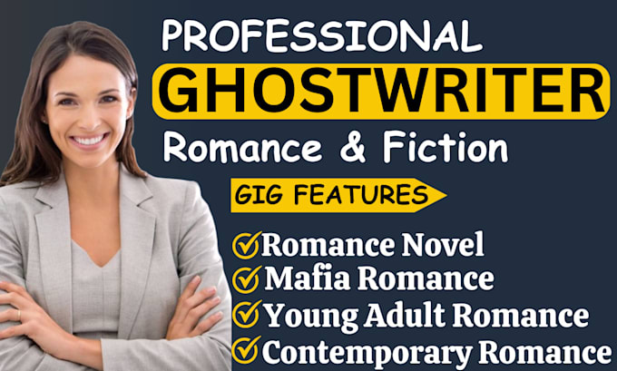 Gig Preview - Ghostwrite 30k words on romance, ebook, fiction, novel, self help, amazon kindle