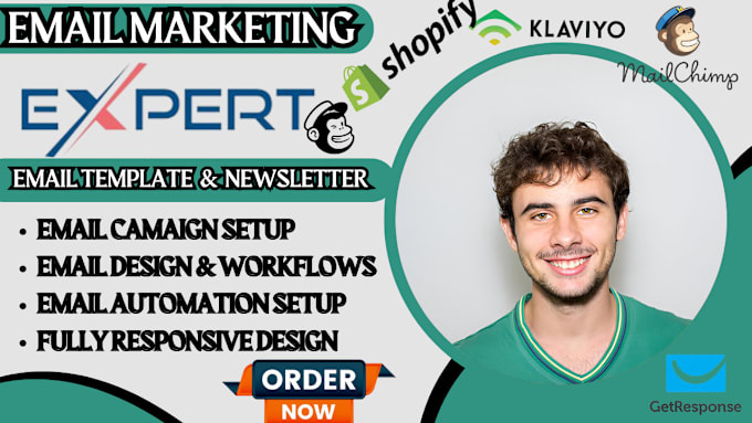 Gig Preview - Do klaviyo newsletter design, mailchimp newsletter, klaviyo email flows shopify