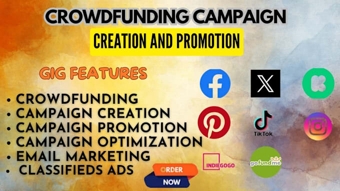 Gig Preview - Create and promote your gofundme, kickstater, indiegogo