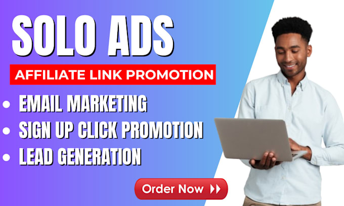 Gig Preview - Do USA solo ads MLM leads marketing click link promotion email