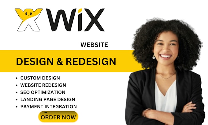 Gig Preview - Do wix website design wix  website redesign wix website development wix website