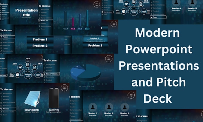 Gig Preview - Create a modern powerpoint presentation and pitch deck