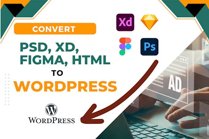 Gig Preview - Convert PSD, figma, xd and HTML to wordpress website theme