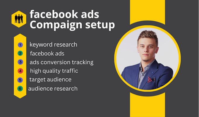 Gig Preview - Setup your facebook ads campaign and run meta ads