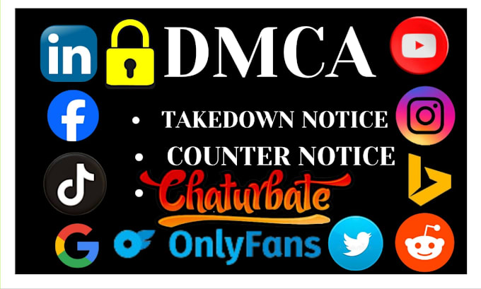 Gig Preview - File dmca takedown notice copyright,infringment reddit,fb,instagram,onlyfans,yt