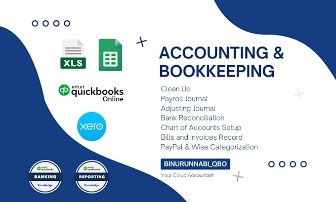 Gig Preview - Do accounting and bookkeeping in quickbooks online