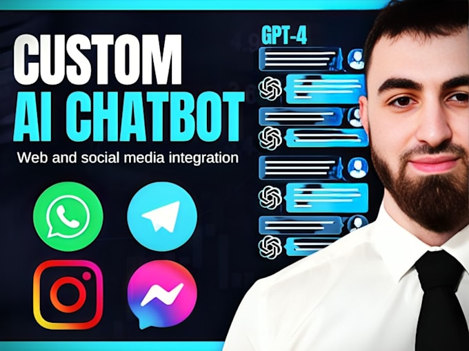 Gig Preview - Build ai chatbot for social media platforms with manychat