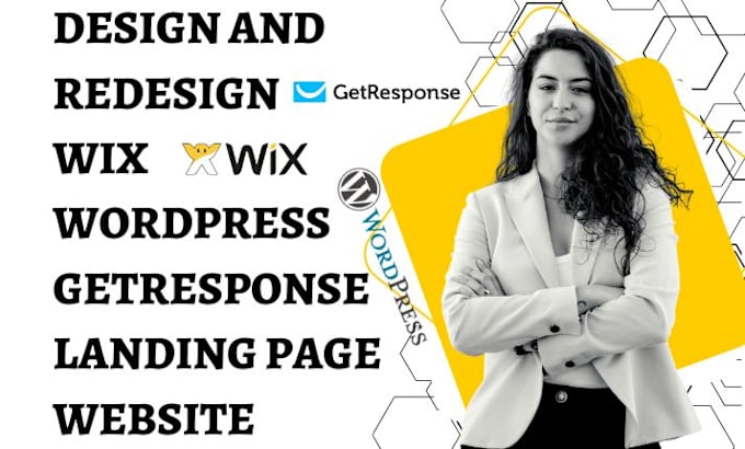 Gig Preview - Design and redesign wix wordpress, getresponse, clickfunnel, gohighlevel website