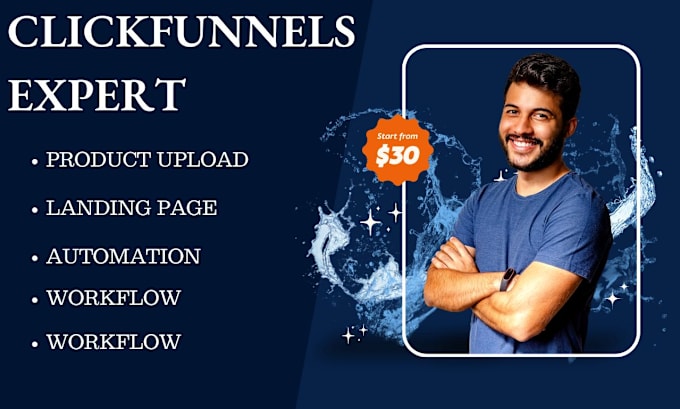 Gig Preview - Clickfunnels landing page, clickfunnels sales funnel,  click funnels expert