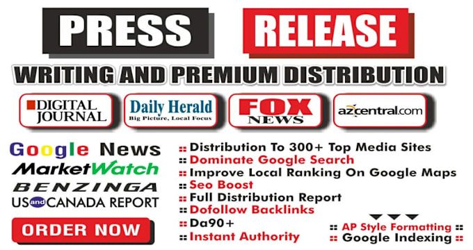 Bestseller - do press release writing and distribution to enhance visibility and brand image