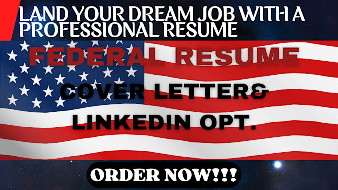 Bestseller - provide a professional usajob resume, veteran resume ats resume writing