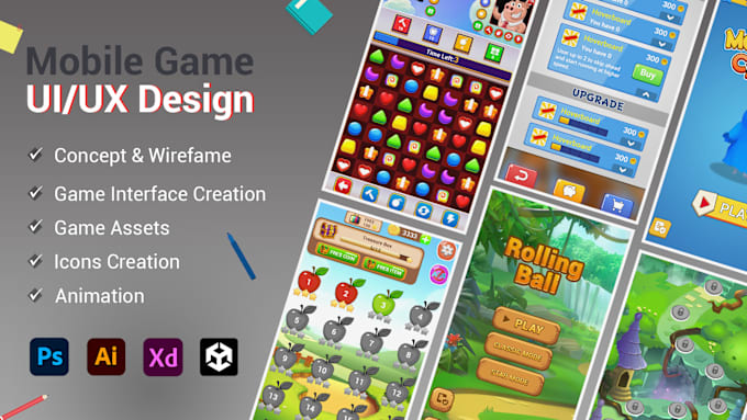 Gig Preview - Create stunning user interface for your game