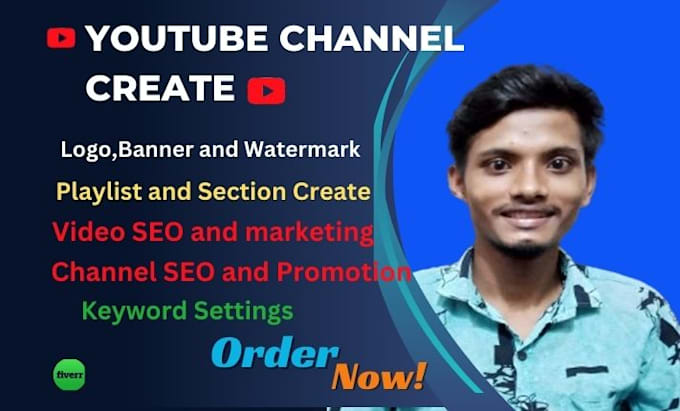 Gig Preview - Do create youtube channel and setup with video SEO