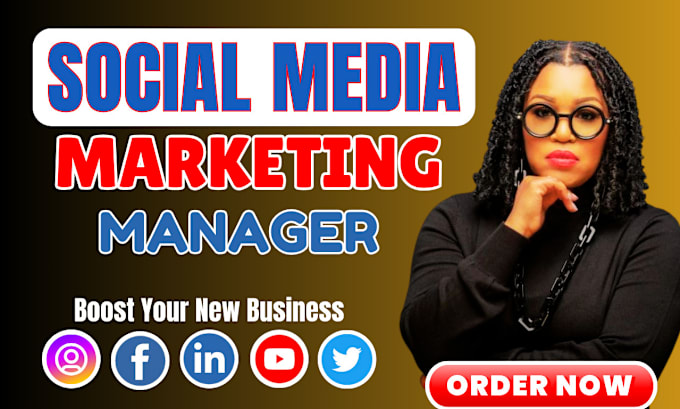 Gig Preview - Be social media marketing manager for your business