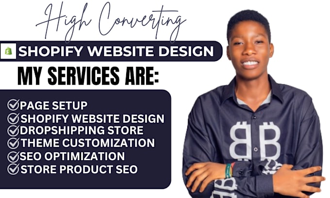 Gig Preview - Do shopify website design, create shopify store, or shopify dropshipping store