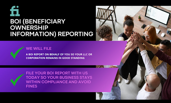 Gig Preview - File a beneficiary ownership information report on behalf of you