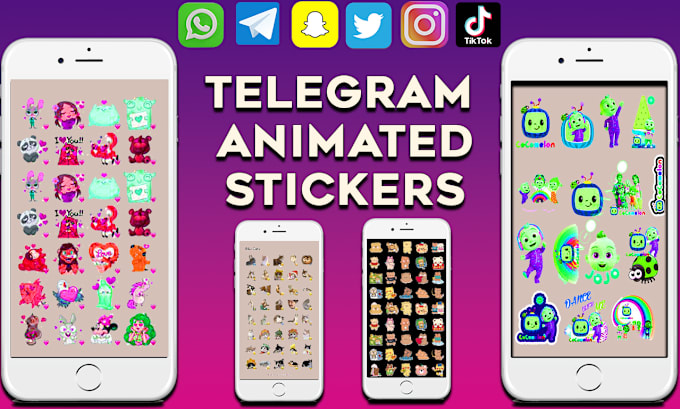 Bestseller - create telegram, whatsapp animated stickers, emojis gifs