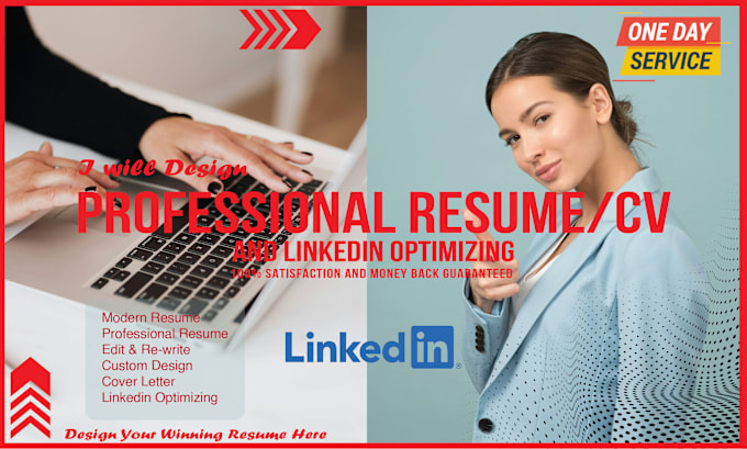 Gig Preview - Do professional CV resume design writing  linkedin optimizing