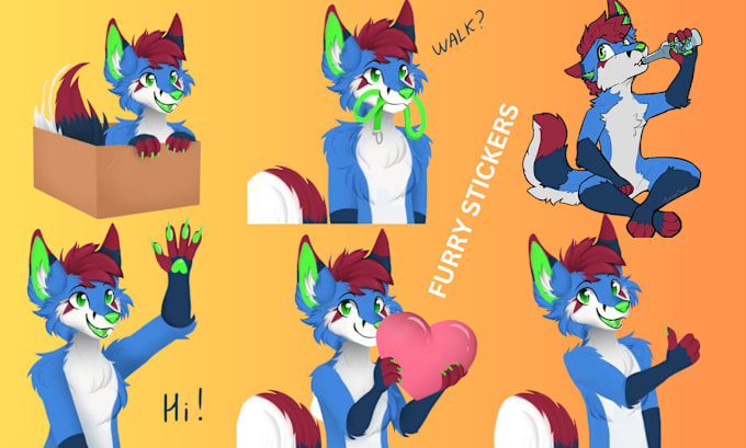 Gig Preview - Draw custom nsfw stickers telegram stickers furry stickers animated stickers