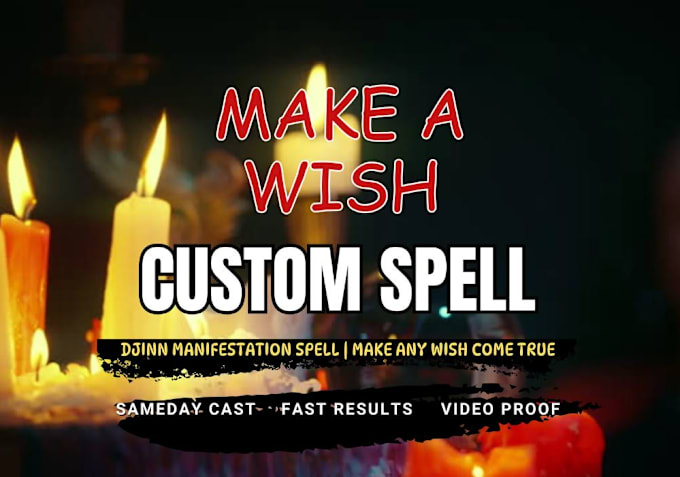 Gig Preview - Cast custom djinn manifestation wish spell to grant your greatest heart desire