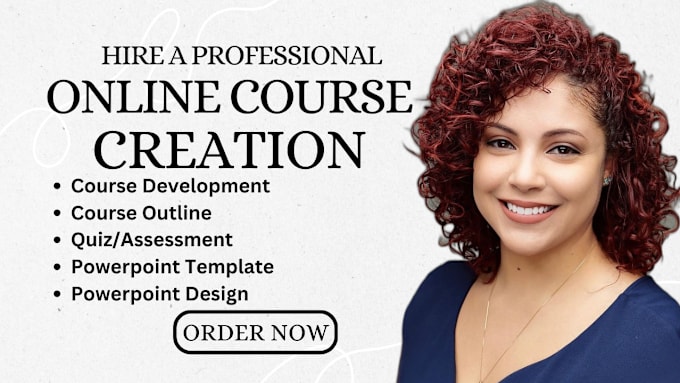 Gig Preview - Be your course creator, create online course content powerpoint template design