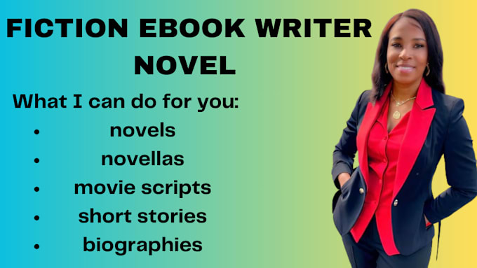 Gig Preview - Be your ebook fiction nonfiction novel, children book, amazon kdp book writer