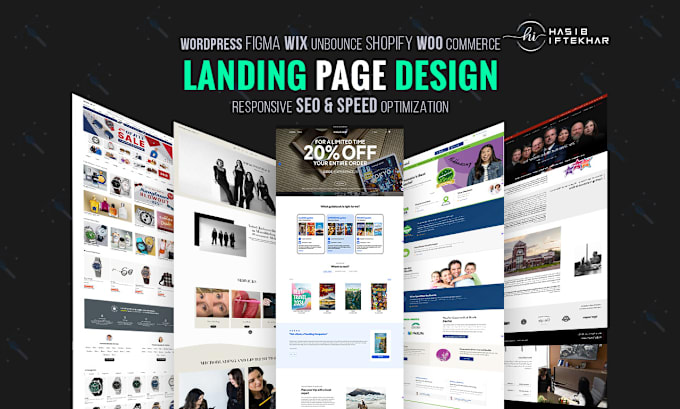 Gig Preview - Build landing page for shopify, wix, unbounce or wordpress