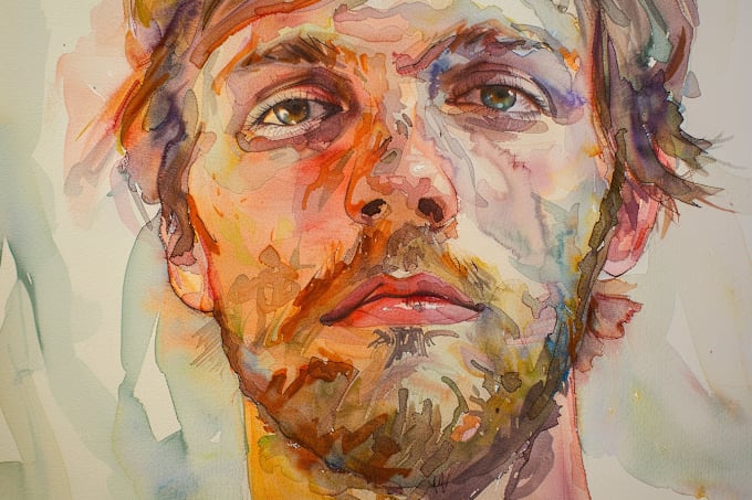 Gig Preview - Draw your portrait in watercolor