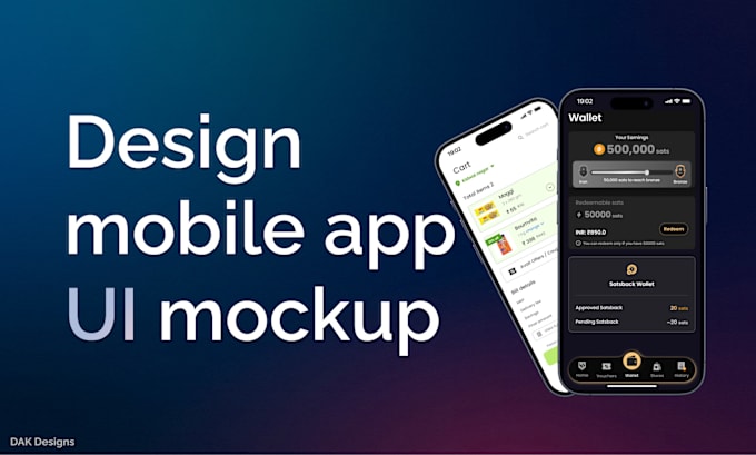 Gig Preview - Design UI mockup for mobile app