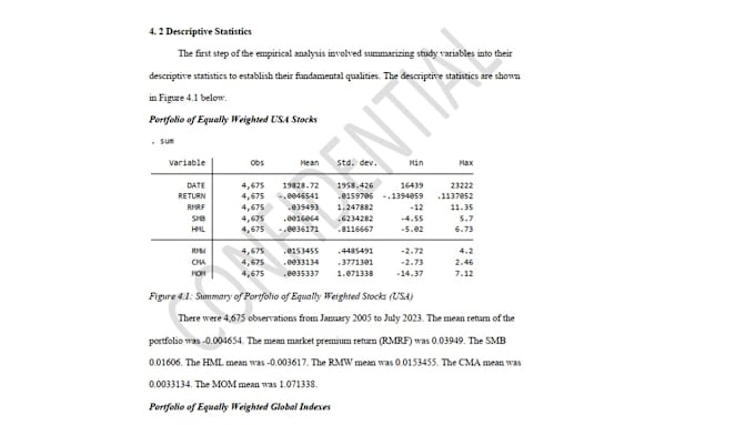 Gig Preview - Do any statistical task using spss, stata, eviews, and excel