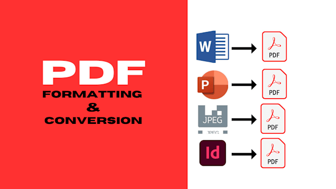 Gig Preview - Format pdf formatting, convert to pdf, convert document converting