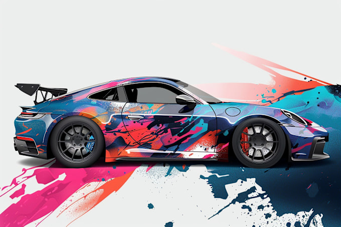 Gig Preview - Create car wrap, van wrap, and vehicle wrap, design