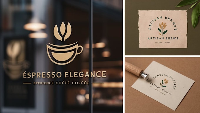 Gig Preview - Make a coffee shop logo and branding