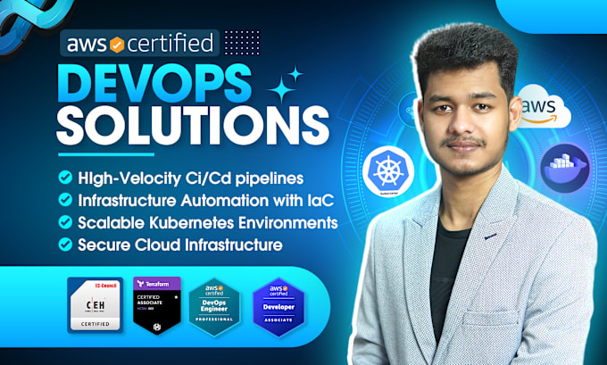 Gig Preview - Be your devops engineer AWS certified cicd iac and kubernetes solution