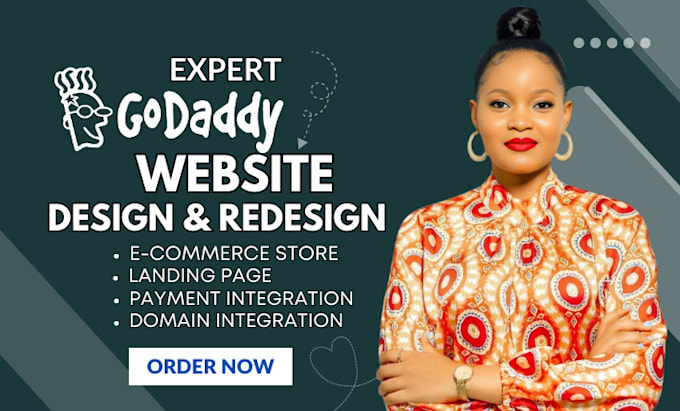 Gig Preview - Design and redesign your godaddy website and ecommerce store