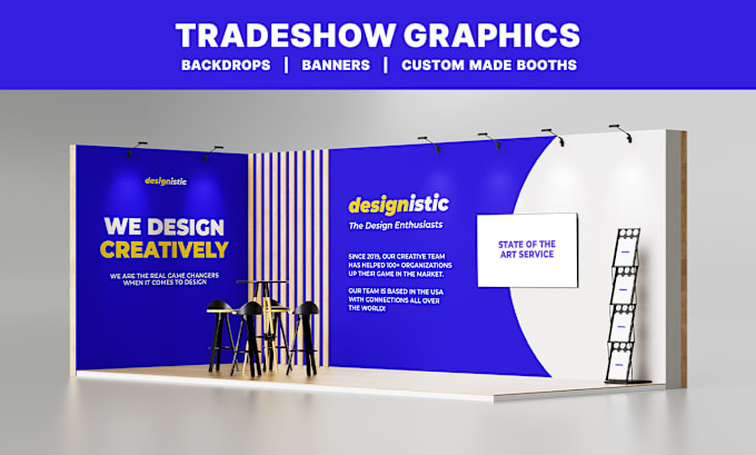 Gig Preview - Design trade show graphics, booth, banners for you