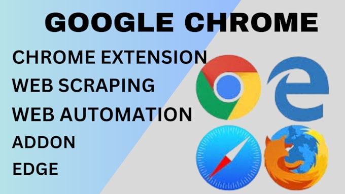 Gig Preview - Develop chrome extension, web scraping, firefox extension, safari,web automation