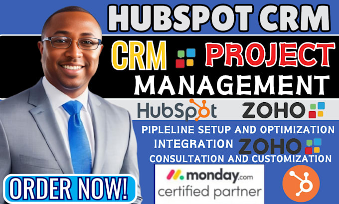 Gig Preview - Setup, fix any task hubspot CRM, zoho, monday CRM, project management automation