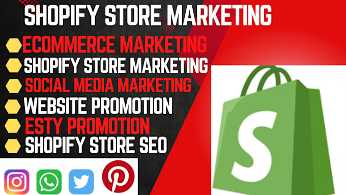 Gig Preview - Do complete shopify ecommerce marketing, shopify website promotion