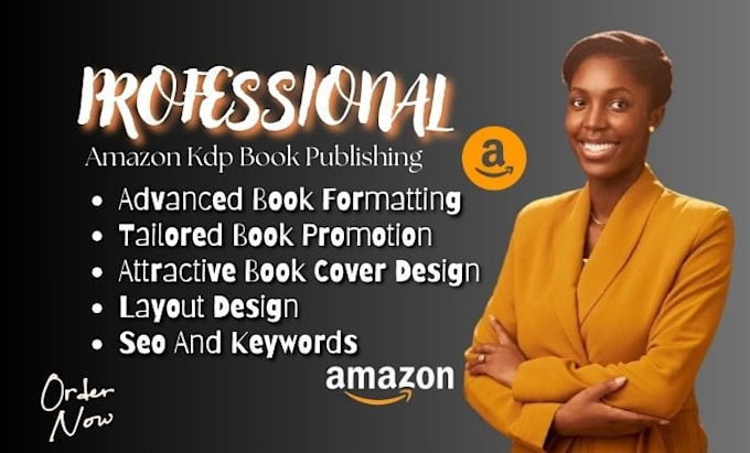 Gig Preview - Do amazon KDP book publishing, book formatting, ebook marketing on amazon KDP