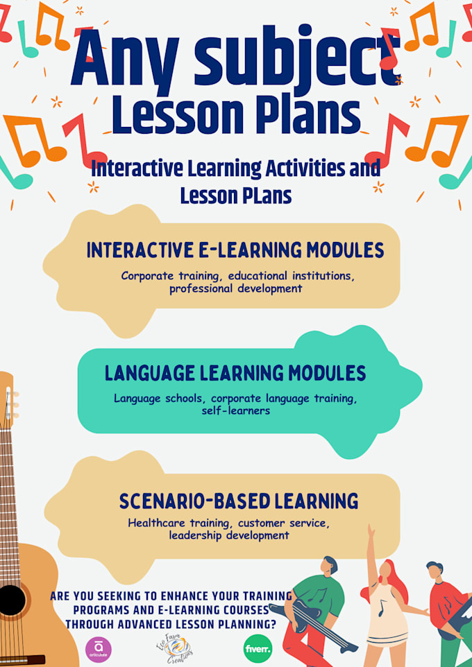 Gig Preview - Custom lesson plans for new teachers and educators