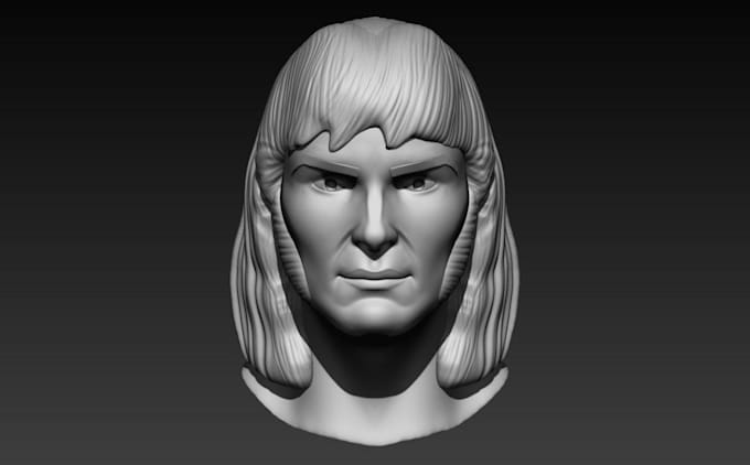 Gig Preview - Sculpt realistic 3d head 3d character 3d vtuber 3d model for 3d printing